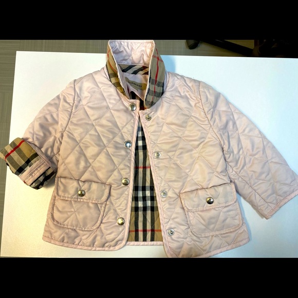 Burberry quilted jacket for baby girl - Picture 2 of 7